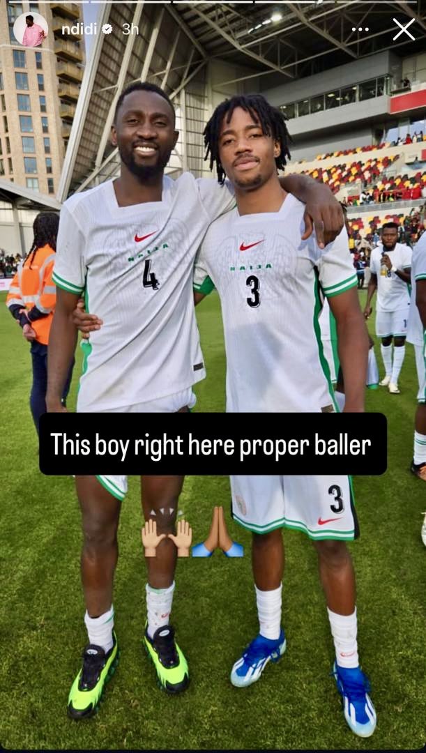 2022 - Benjamin Fredrick was delighted to meet Wilfred Ndidi during a visit to the Super Eagles 🦅 camp in Lagos.

2025 - Young Fredrick starts alongside Ndidi in a Nigeria 🇳🇬 friendly vs Jamaica 🇯🇲 in London.

Crazy how fast things can change in life.