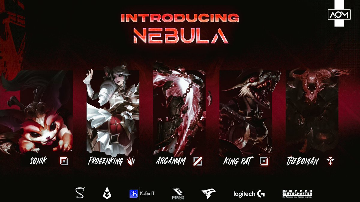 andromeda_lol's tweet photo. 🚨 Roster Announcement 🚨

Wir präsentieren stolz unser neues Lineup für Andromeda Nebula:

 🛡 Top – SONIK
 🌪 Jungle – FrozenKing
🔥 Mid – Arcanum
🎯 ADC – King Rat
🧠 Support – @theboman_mo 
----------------------
📋 Coach – lyanrin

Und sie starten heute um 15 Uhr direkt in die PrimeLeague Division 4 – live bei den @demoted_pigeons ! 🕒🐦

Bereit, die Kluft zu erobern. 💫
#PrimeLeague #AndromedaNebula #LoL #Esports #LeagueOfLegends