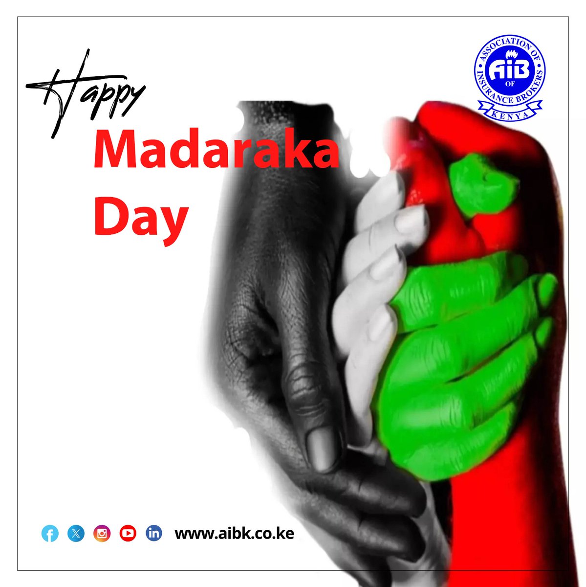 Happy Madaraka Day! 🇰🇪
Today, we honour Kenya’s journey to self-rule and the heroes who made it possible.
AIBK remains committed to building trust, security, and financial resilience.
Let’s keep empowering our nation.
#MadarakaDay #InsuranceBrokers