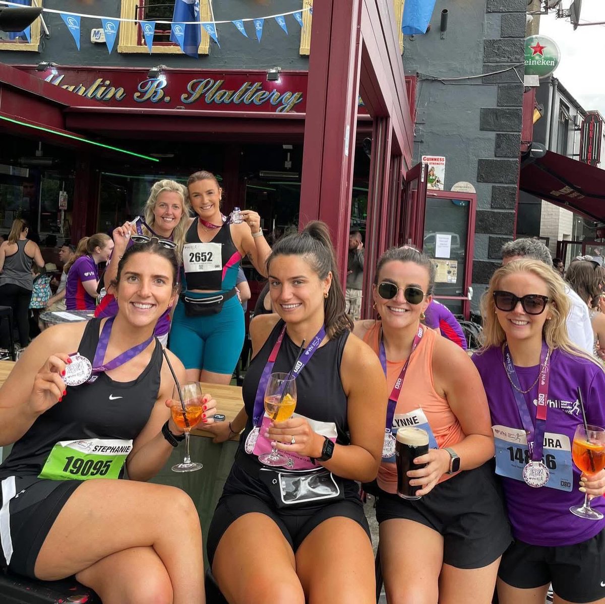 🏃‍♀️Best of luck to all participating in VHI Women's Mini-Marathon today! 

Thirsty after? First 50 participants to come to Slattery’s with their medal 🏅 get a G&amp;T 🍹 or Heineken 🍺 on the house!

#vhiwmm #MiniMarathon #ChampioningWomenkind
#slatterysd4 #thebestsportsexperience