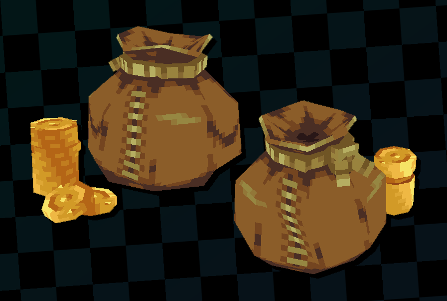 Low Poly Coin Pouch

#lowpoly #3d #pixelart #blockbench #retro #art #3dmodeling #digitalart