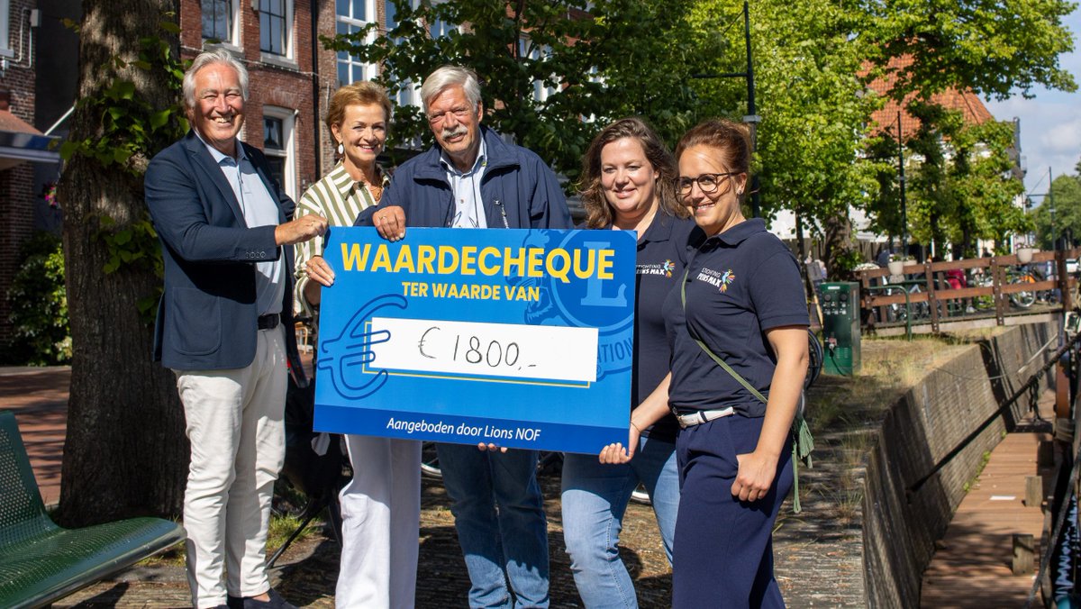 Een donatie van € 1800,- euro voor Stichting Prins Max - rtvnof.nl/een-donatie-va…