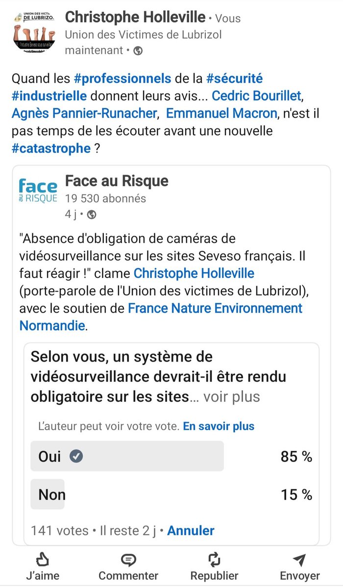 Nous interpellons avec <a href="/FneNormandie/">FNE Normandie</a> : <a href="/AgnesRunacher/">Agnès Pannier-Runacher 🇫🇷🇪🇺</a>, <a href="/bayrou/">François Bayrou</a>, <a href="/EmmanuelMacron/">Emmanuel Macron</a>, <a href="/Ecologie_Gouv/">Min. Ecologie Territoire Transports Ville Logement</a>, ce sont les professionnels de la #sécurité qui s expriment...