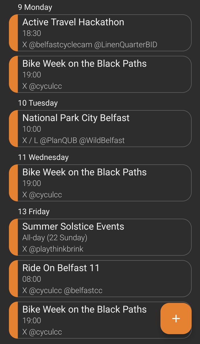Upcoming events, #AllinOnePlace. #Urbanism #Placemaking #NorthernIreland.