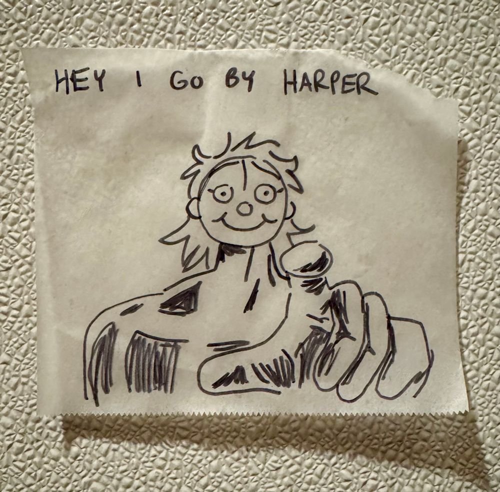 ccnr_b's tweet image. hi im not on here anymore but i go by harper now; still gonna keep the usernames across social media sites the same for a while but yea. ill also accept harp, har, ha or hey you