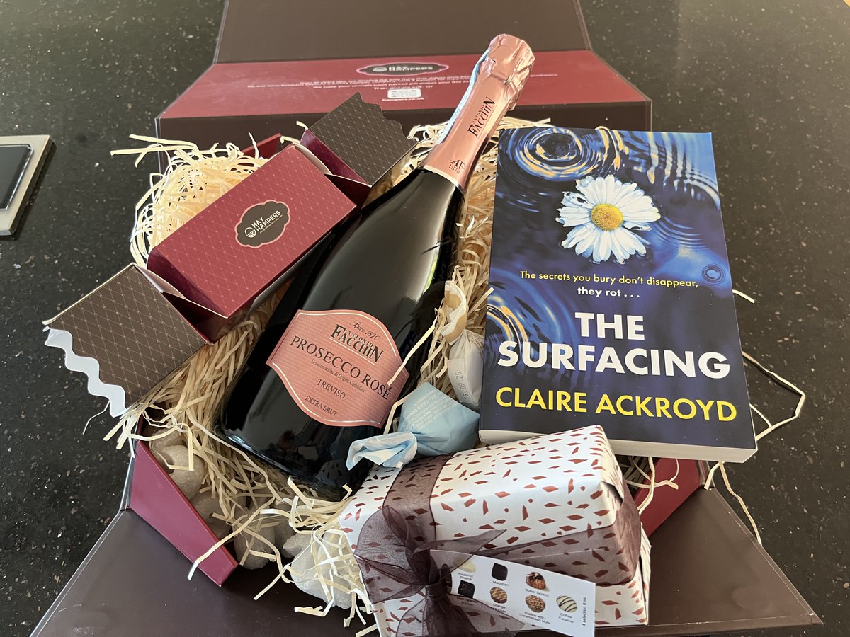 It's publication day for my debut novel, #TheSurfacing, a tale of a watery death, a nightmare wedding and dark family secrets...

Thank you <a href="/_victoriahaslam/">Victoria Haslam</a> and the rest of the Amazon team for this lovely celebration hamper!