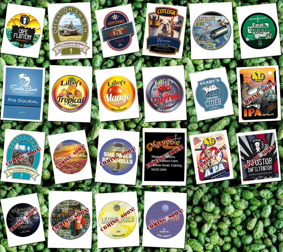 Beer Under The Clock (@beer_under) on Twitter photo Thank You to everyone that’s kept us busy so far this weekend. We’re back today from 2pm
Beer Board: bit.ly/3n1eNM2
<a href="/WildeChildBeer/">WildeChildBrewingCo.</a> #IsleofPurbeckBrewery <a href="/ShipstoneBeer/">Shipstone's Beer Co.</a> <a href="/brewery_b/">Nuttycombe brewery</a> <a href="/MagpieBrewery/">Magpie Brewery Notts</a> <a href="/PhantomBrewCo/">Phantom Brewing Co</a> <a href="/Snailsbankcider/">Snailsbank Cider</a> <a href="/lilleyscider/">Lilley's Cider</a> <a href="/saxbyscider/">Saxby's Cider</a>
#RealAleFinder Thank You to everyone that’s kept us busy so far this weekend. We’re back today from 2pm
Beer Board: bit.ly/3n1eNM2
<a href="/WildeChildBeer/">WildeChildBrewingCo.</a> #IsleofPurbeckBrewery <a href="/ShipstoneBeer/">Shipstone's Beer Co.</a> <a href="/brewery_b/">Nuttycombe brewery</a> <a href="/MagpieBrewery/">Magpie Brewery Notts</a> <a href="/PhantomBrewCo/">Phantom Brewing Co</a> <a href="/Snailsbankcider/">Snailsbank Cider</a> <a href="/lilleyscider/">Lilley's Cider</a> <a href="/saxbyscider/">Saxby's Cider</a>
#RealAleFinder