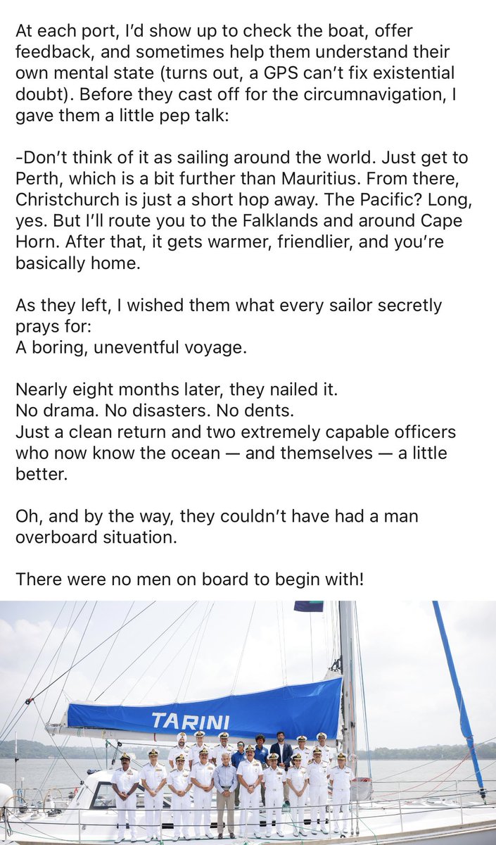 The full write-up.

<a href="/abhilashtomy/">Cdr Abhilash Tomy KC, NM</a> <a href="/indiannavy/">SpokespersonNavy</a>