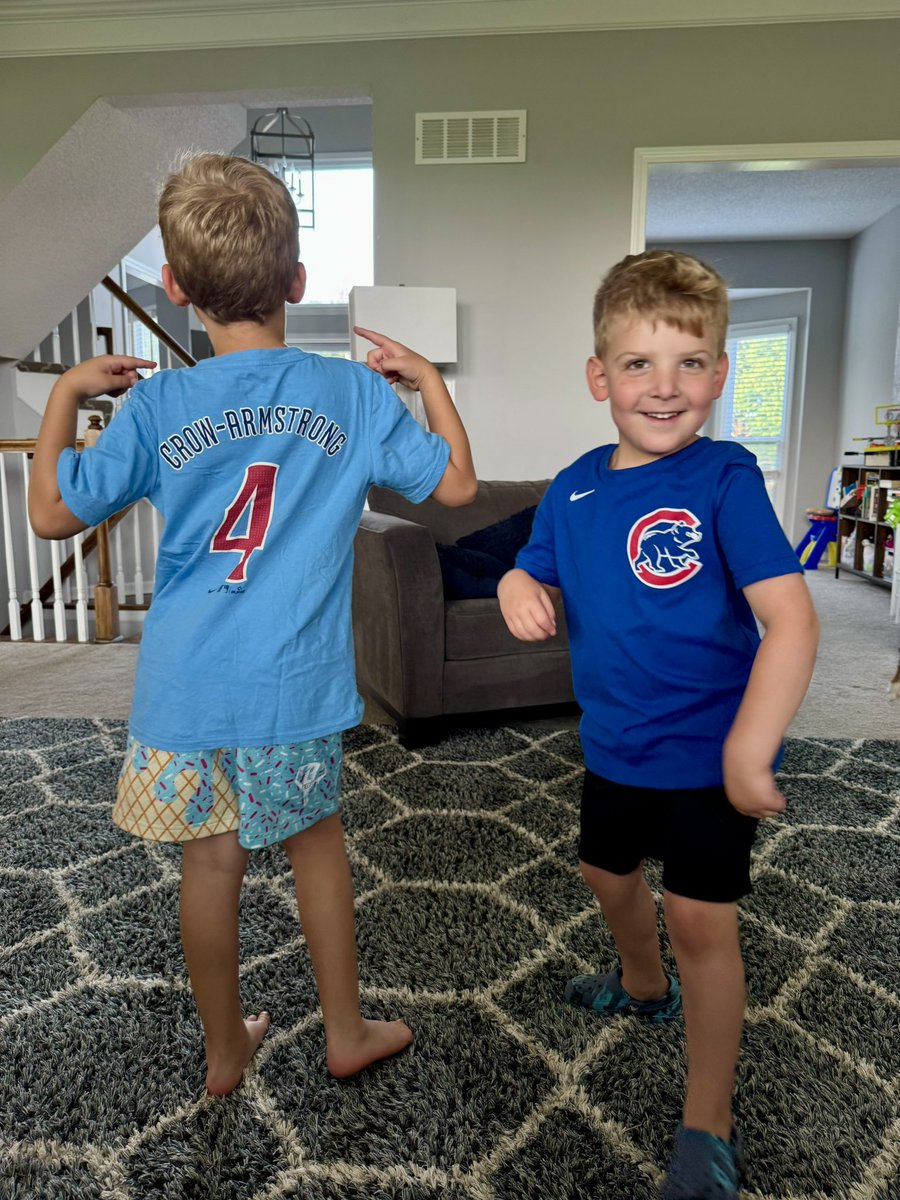 Ben Heisler (@bennyheis) on Twitter photo My 6 and 4-year old are playing while wearing their Pete Crow-Armstrong and Seiya Suzuki shirts, and will only refer to each other by their full <a href="/Cubs/">Chicago Cubs</a> names… My 6 and 4-year old are playing while wearing their Pete Crow-Armstrong and Seiya Suzuki shirts, and will only refer to each other by their full <a href="/Cubs/">Chicago Cubs</a> names…
