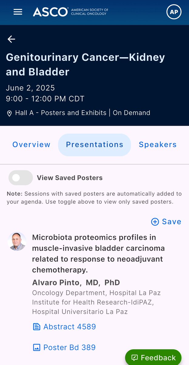 dralvaropinto's tweet image. Stop by our poster about intratumoral microbiota and its role in response to neoadjuvant chemo for muscle-invasive bladder carcinoma. It will be great if we can share some insights and comments about our work! #ASCO25 #MIBC #bladdercancer