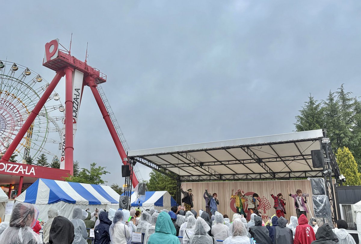 IdolJamboree's tweet photo. 2025年5月31日6月1日
『あいじゃん FUJI-Q fes‼︎』
@富士急ハイランドセントラルパークステージ

雨予報の中、二日間ご来場下さり
ありがとうございました！！

次回は11月頃開催予定です！！
富士急ハイランドでお待ちしております🎡🎢✨

#あいじゃん #富士急ハイランド https://t.co/EzHCwekuQl