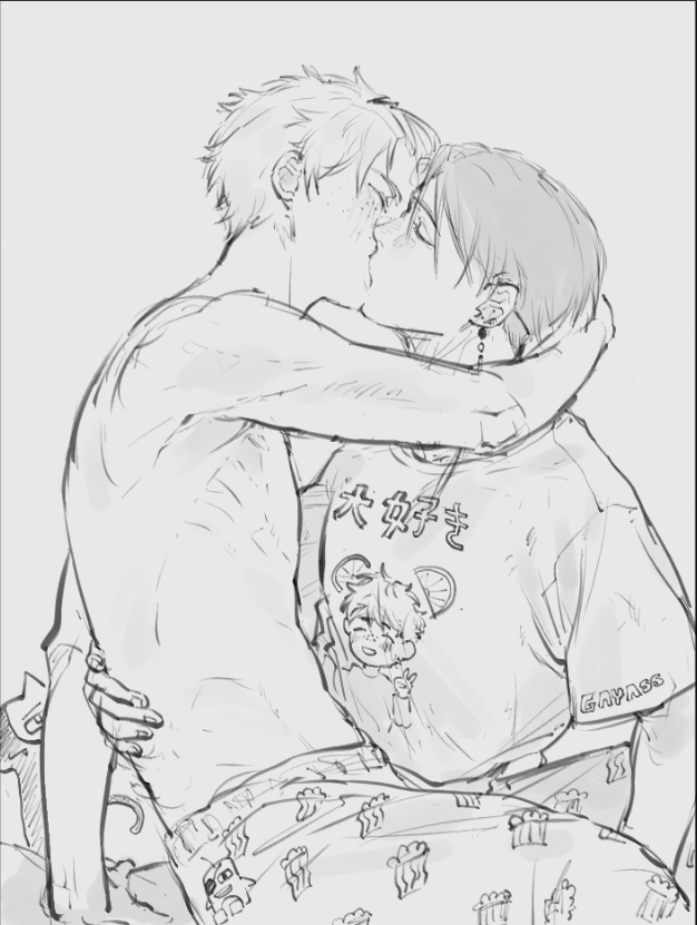 TacosYummy81624's tweet photo. so i heard it's... pride month (here's some gays for yall) 🌈🌈😘✨✨#suonirei https://t.co/WAfwPWVzMh