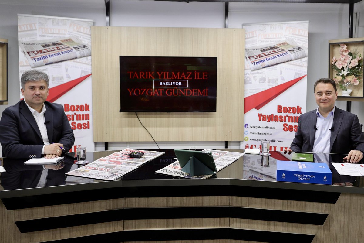 Ali Babacan (@alibabacan) on Twitter photo Yozgat’ta Çamlık TV’nin konuğu olarak gazeteci <a href="/tarikyilmazcom/">Tarık Yılmaz</a>’un soruları yanıtladım.
Programın tamamını YouTube kanalımdan izleyebilirsiniz.
youtu.be/1OcYMKSF50k?si… Yozgat’ta Çamlık TV’nin konuğu olarak gazeteci <a href="/tarikyilmazcom/">Tarık Yılmaz</a>’un soruları yanıtladım.
Programın tamamını YouTube kanalımdan izleyebilirsiniz.
youtu.be/1OcYMKSF50k?si…