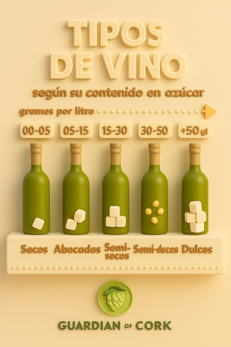 Tipos de #vino según su contenido en azúcar <a href="/GuardianofCork/">Guardian of Cork</a>