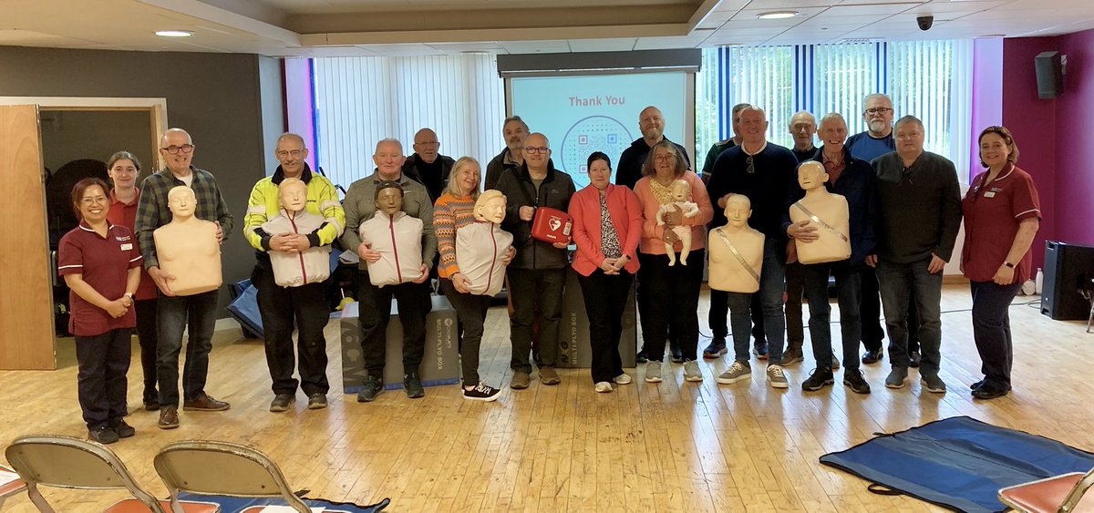 Northern Ireland sees 1,500 cardiac arrests a year. 

Cardiac Rehab patients in Lisburn have completed CPR &amp; AED training giving them  the skills and confidence to step in during a cardiac emergency ♥️

They are prepared, empowered and ready to make a difference 🙌