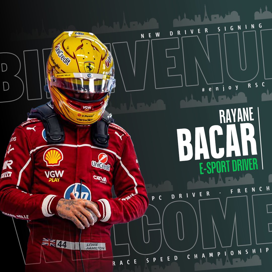 ✍️ Driver Signing • <a href="/Rayane_bcr33/">Rayane</a> 🇫🇷

We're very happy to announce the signing of Rayane, he will be part of our PS &amp; PC roster

The Frenchman showed incredible pace, with very big results. 

Welcome, Rayane ! 💚
