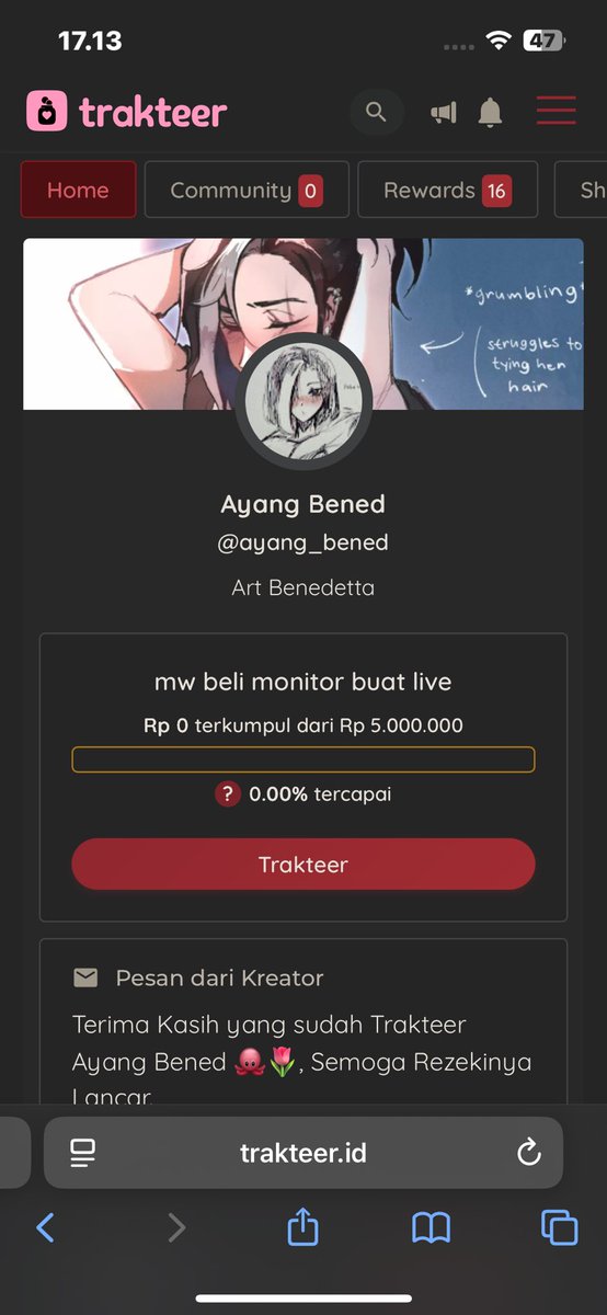 KUYYYY TARGET BARU
trakteer.id/ayang_bened