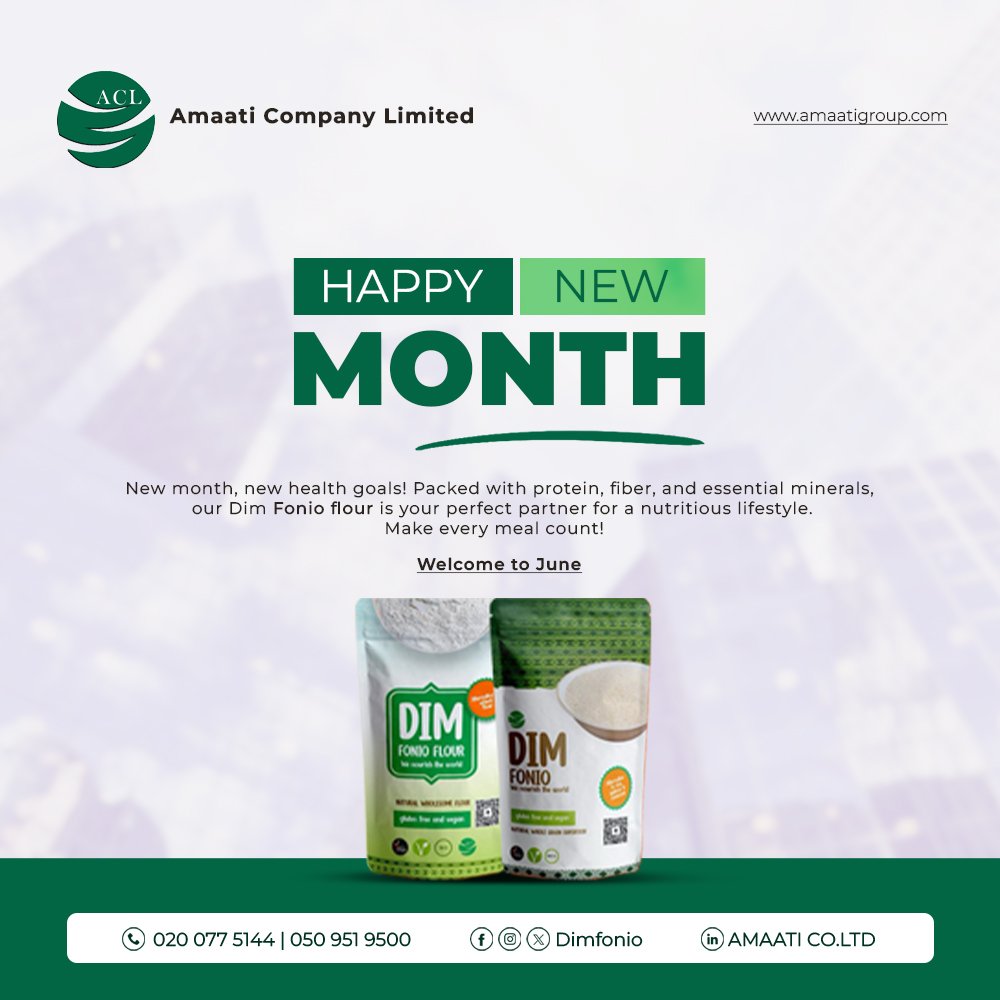 DimFonio's tweet photo. Happy June 1st! 🌟 Let's kick off the month with a nutritious boost! 💪 Fonio lovers, where are you? 🙋‍♀️ Share your favorite Fonio recipes and let's celebrate the goodness of this amazing grain! 🌿 #FonioLove #NutritiousStart #JuneVibes #HealthyEating #DimFonio https://t.co/Of49COi9sI