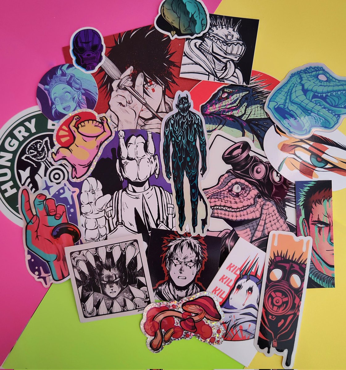 New randomized Dorohedoro sticker packs are up!

I now have sets of 10 or 5, that way you have a few more options on how many you want 🫰

#dorohedoro #drhdr #stickers