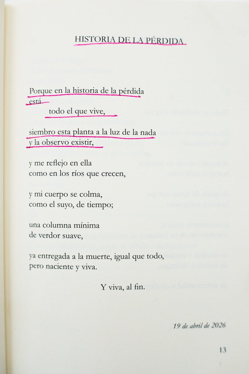 Editorial Candaya (@edcandaya) on Twitter photo Porque en la historia de la pérdida está
todo el que vive,
siembro esta planta a la luz de la nada
y la observo existir.
<a href="/JuanFRivero_/">Juan F. Rivero</a>
📷 <a href="/KAlaMalangala/">Kala Malangala</a> Porque en la historia de la pérdida está
todo el que vive,
siembro esta planta a la luz de la nada
y la observo existir.
<a href="/JuanFRivero_/">Juan F. Rivero</a>
📷 <a href="/KAlaMalangala/">Kala Malangala</a>