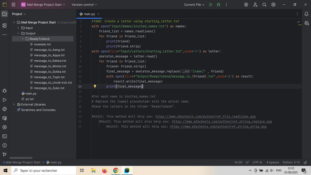 ThegamerZed's tweet photo. #100daysOfCode
Day 24: Mastered file navigation and file manipulation. I improved my snake game such that it now stores a permanent Highest score and I automated the filling and creation of personalised Birthday cards from a list of names. It's beautiful when code automates for U https://t.co/TapnyJra9F