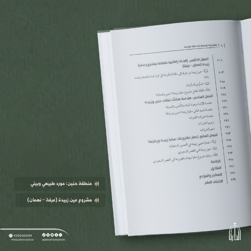 Darahfoundation's tweet photo. #صدر_حديثًا |📚 
كتاب "سُقيا زبيدة وعيناها على مكة المكرمة"، يوثق المعالم المكانية بدقة، باستخدام الإحداثيات والصور والخرائط، كما يستعرض عناية الدولة السعودية بمشروع السقيا منذ عهد الملك عبدالعزيز.
#دارة_الملك_عبدالعزيز