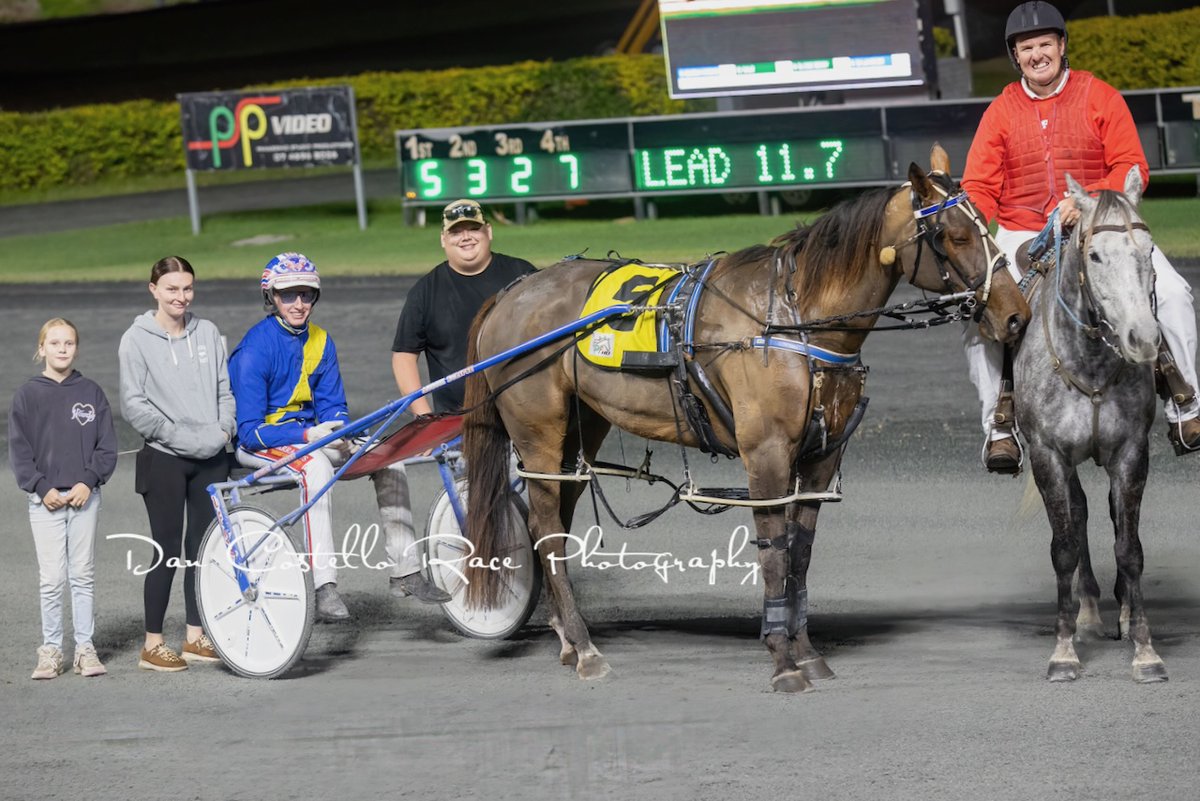 Dan Costello (@danracingwrap) on Twitter photo Doubles for <a href="/garrard_angus/">Angus Garrard</a> & trainer <a href="/LachieHart2/">Lachie Hart</a> <a href="/01Chloelouise20/">Chloe Hart</a> as Typhoon Torque takes out race 6 <a href="/redcliffe_hrc/">Redcliffe Harness Racing Club</a> Doubles for <a href="/garrard_angus/">Angus Garrard</a> & trainer <a href="/LachieHart2/">Lachie Hart</a> <a href="/01Chloelouise20/">Chloe Hart</a> as Typhoon Torque takes out race 6 <a href="/redcliffe_hrc/">Redcliffe Harness Racing Club</a>