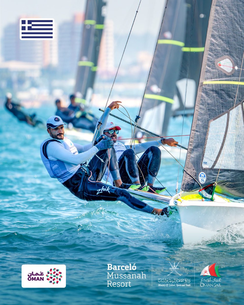 Team #OmanSail is gearing up for the 2025 European Sailing Championship, represented by the High Performance duo, Mussab Al Hadi and Waleed Al Kindi

📍Thessaloniki, Greece
🗓️ 3 – 8 June

The competition is fierce… Wishing our sailors the best of luck on this epic journey! 🤩✨