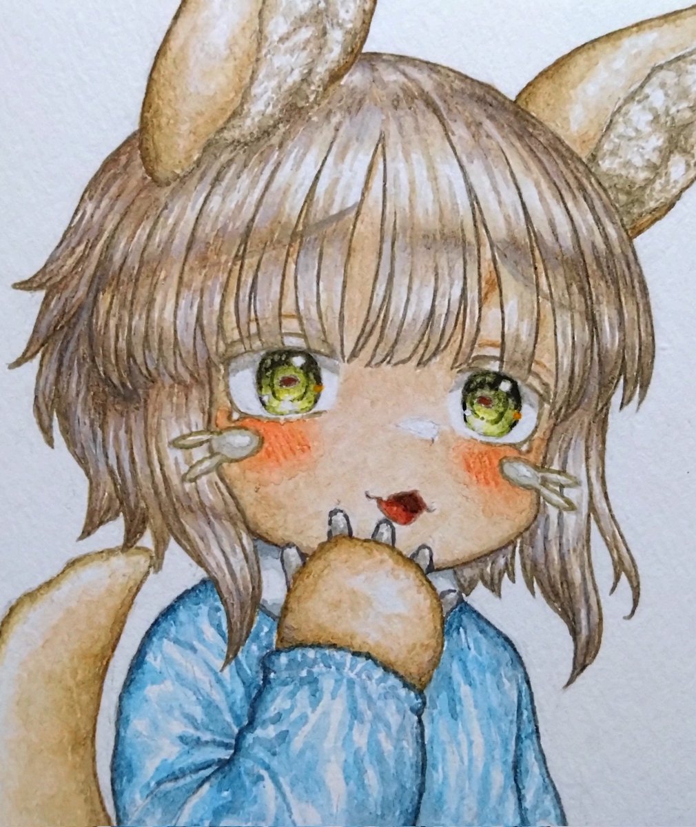 nknlf's tweet image. 水彩で園児ナナチ描きました！🎨