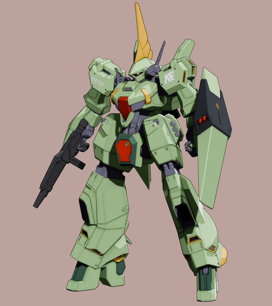 Hiata_Arts's tweet image. バーザムJ型！！  
#AOZ #Blender #3DCG
