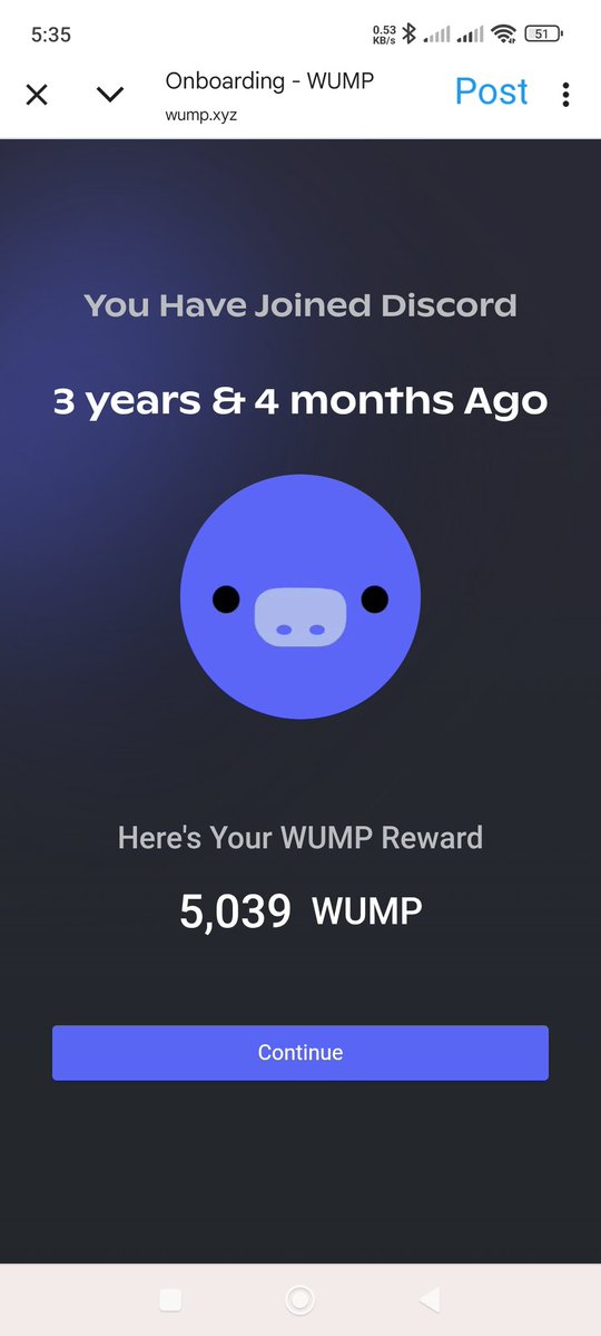 Suryo NFT DRiP $CPAW (@suryonft) on Twitter photo Dapat info Airdrop Mudah dari <a href="/TwipsX/">Twips - SMI 🇮🇩</a>
Airfropnya <a href="/WUMPxyz/">WUMP</a> $WUMP
Mudah banget Chek umur discord kamu dan dapat point.
Join yuk
wump.xyz/join?ref=93517…
<a href="/PixiesTribe/">P.I.X.I.E.S</a>
<a href="/abangbrooch/">Abang Brooch (previously @azhareewahid)</a> Dapat info Airdrop Mudah dari <a href="/TwipsX/">Twips - SMI 🇮🇩</a>
Airfropnya <a href="/WUMPxyz/">WUMP</a> $WUMP
Mudah banget Chek umur discord kamu dan dapat point.
Join yuk
wump.xyz/join?ref=93517…
<a href="/PixiesTribe/">P.I.X.I.E.S</a>
<a href="/abangbrooch/">Abang Brooch (previously @azhareewahid)</a>