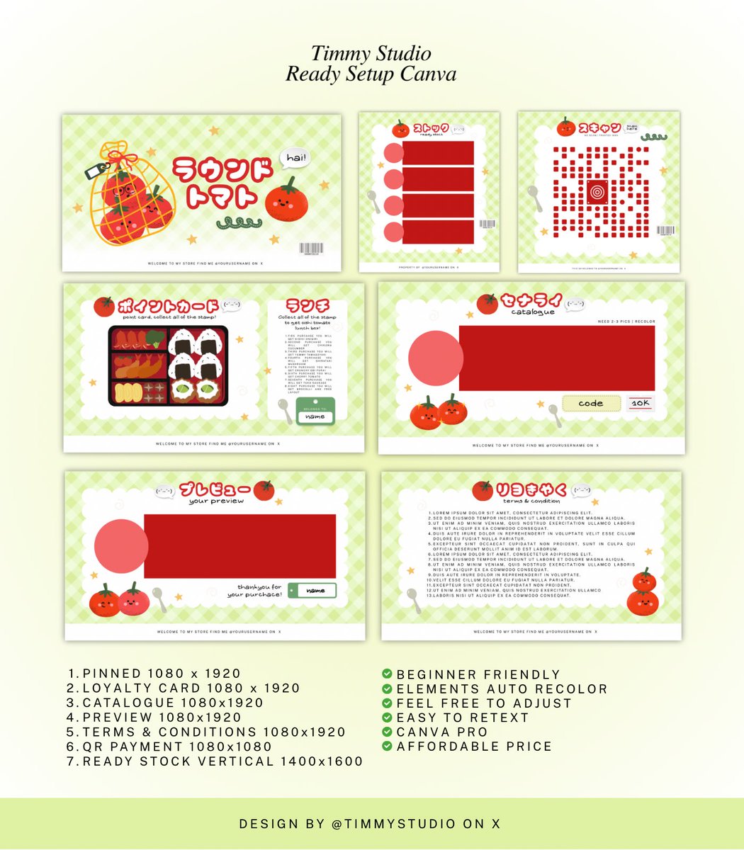 Haiiii! 🐤🍅💬 bantu retweet &amp; ospek yaaa, thanks teman timunnn!

⚬ ⚬ ⚬  aku ada 2 ready stock template setup canva

🍎 bisa langsung kamu take by dm
☘️ easy to use, tinggal cemplung-cemplung
⭐️ harga boleh nego yaa 
💬 next restock harga naik

#zonauang #zonaba