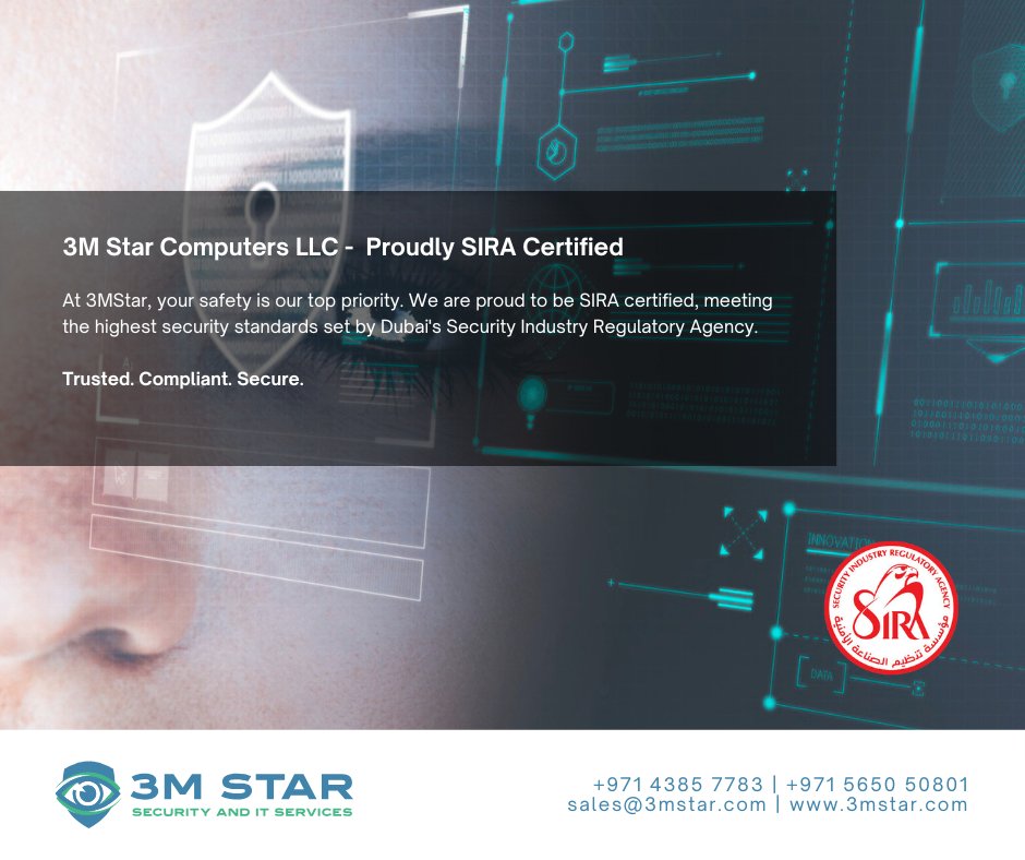3mstarofficial's tweet photo. Get Ready for Summer with a CCTV Health Check!
Don’t let the heat catch your security off guard.
- Full system inspection
- Performance optimization
- Expert recommendations

Limited-time offer – book your CCTV Health Check today!
 
#3MStar, #SIRA, #SIRACertified, #DubaiSecurity https://t.co/YBLqYFHBag