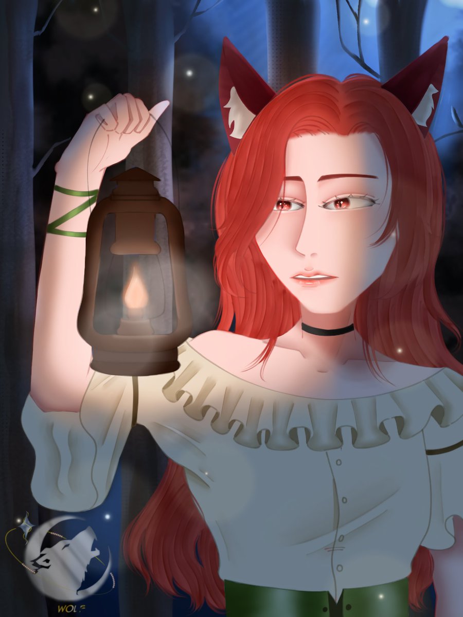 Na_Wolff's tweet image. Late Birthday's gift for our fox♡
And happy 2k subs✧