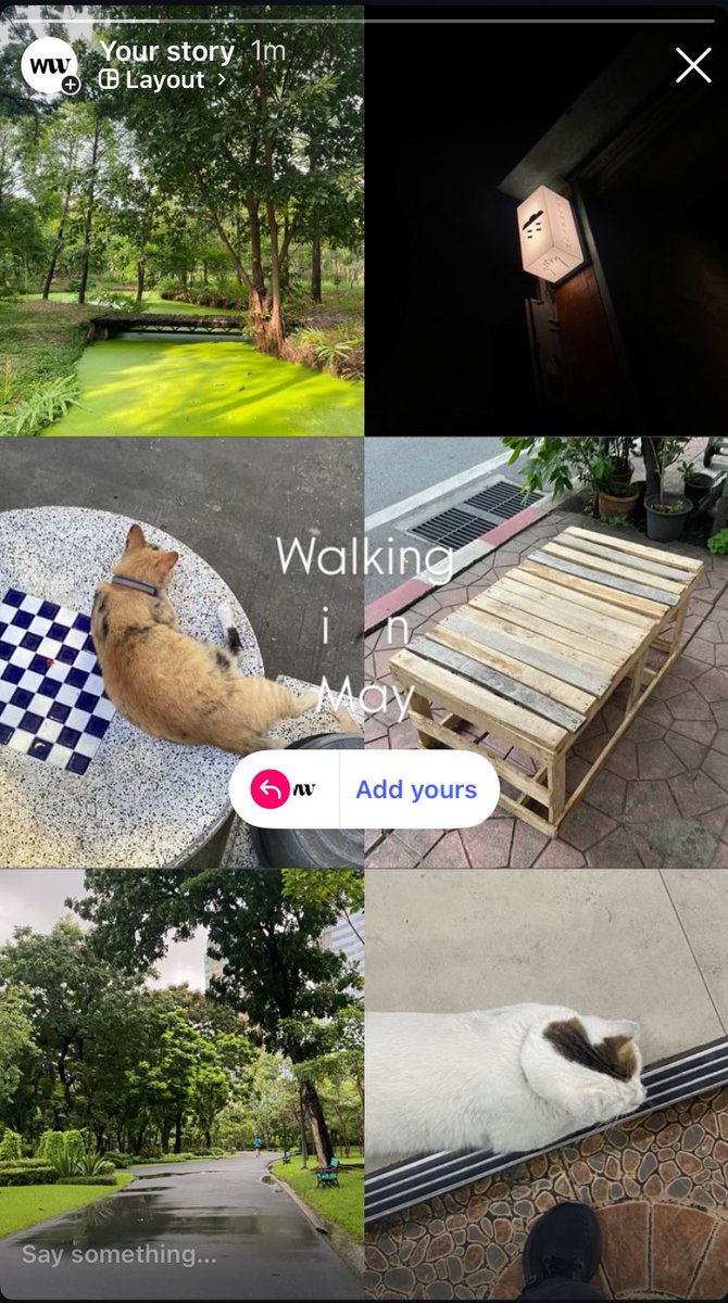 ทำ template รวมเดินๆ ของเดือน may ไว้ในไอจี เผื่อสมาคมชาวนักเดินคนไหนอยากเล่นกันคับ instagram.com/stories/walk.w…