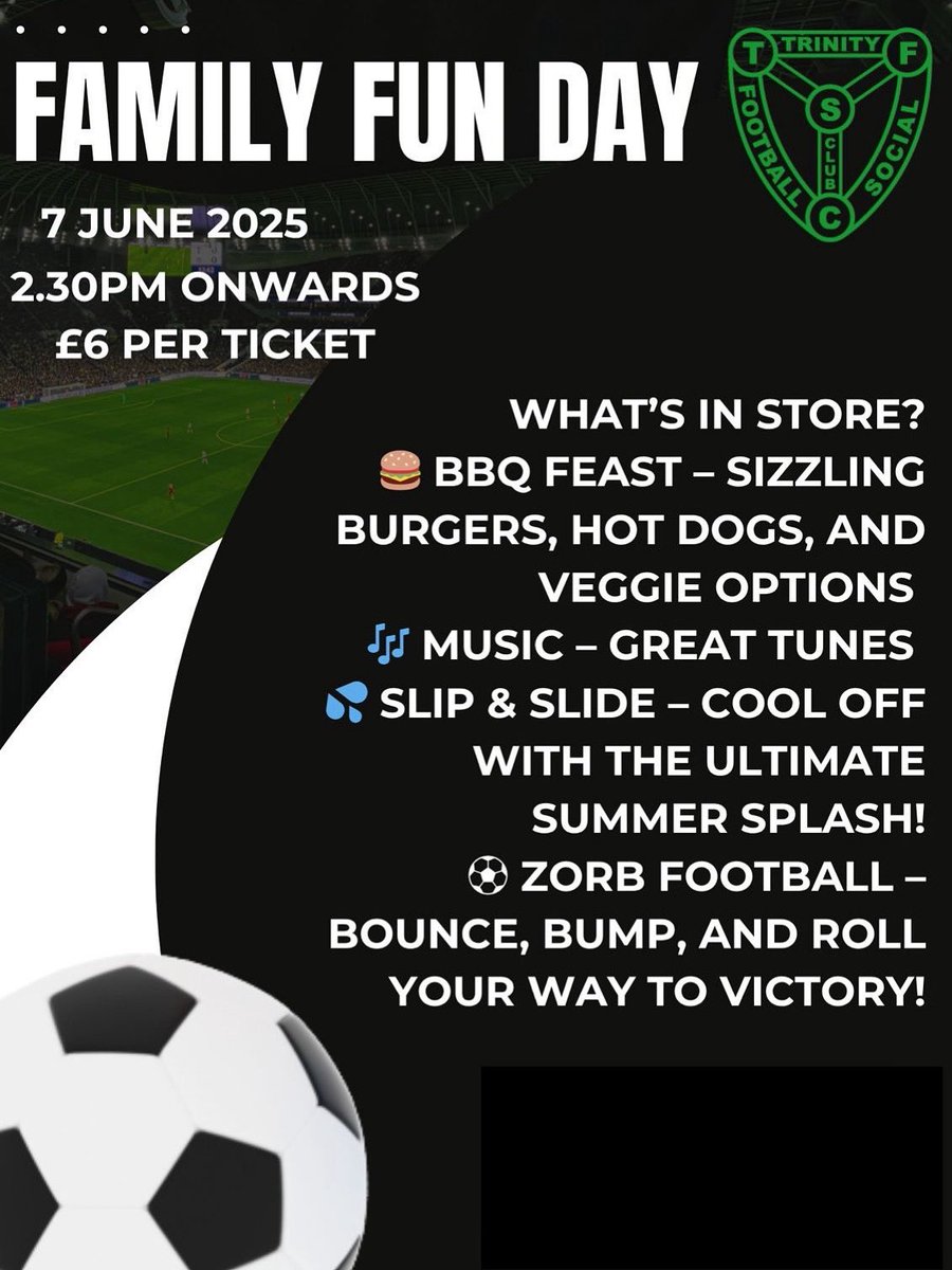 Book your tickets here, everyone is welcome 

eventbrite.co.uk/e/trinity-fc-f…