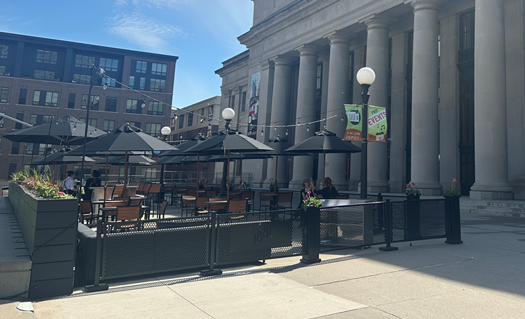 Some great summer days ahead in <a href="/RamseyCounty/">RamseyCounty</a> and <a href="/cityofsaintpaul/">City of Saint Paul</a>! New 1881 Eating House patio is open for business outside the Union Depot!  <a href="/SaintPaul/">Visit Saint Paul</a>  1881eatinghouse.com/patio