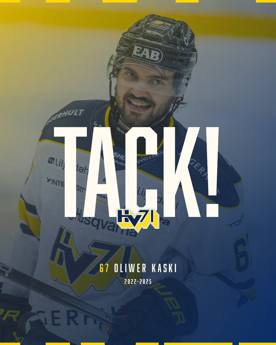 Tack för din tid i HV71, Oliwer!

Läs mer på hv71.se