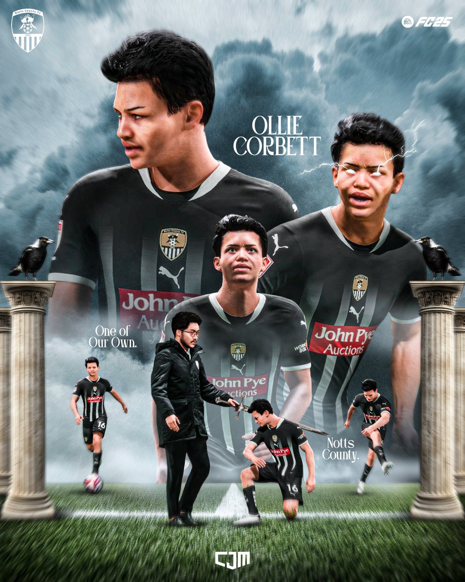 Ollie Corbett joined Notts County at just 9 years old, a kid with a dream.

Now, at 16, he wears the same badge, not as a fan, but as a first team player.

This isn’t just a debut, it’s destiny.
