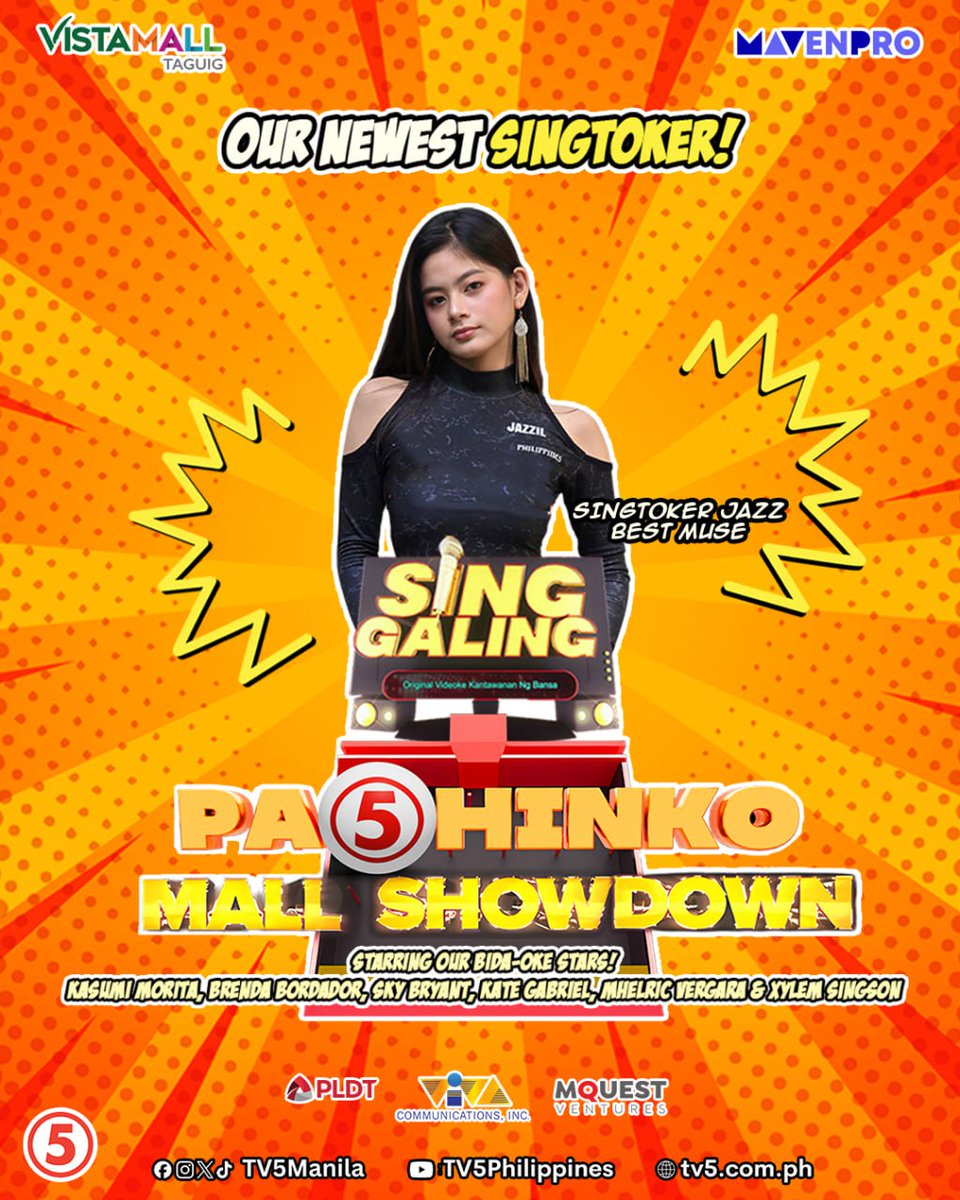 Ika nga nila, the more, the merrier! 🥳🤩

Kaya naman let's welcome our newest Singtoker...Singtoker Jazzil Sarinas! 💃🏻

Abangan ang kanyang pangmalakasang TikTok moves sa kantawanan every Saturday and Sunday sa #SingGalingTV5 sa #WeekendTripTV5!