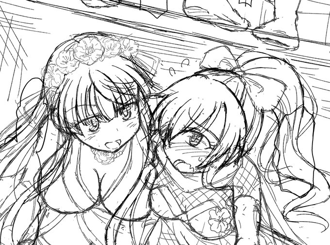 描いてます。 次の作品は和風ダブルヒロインものです