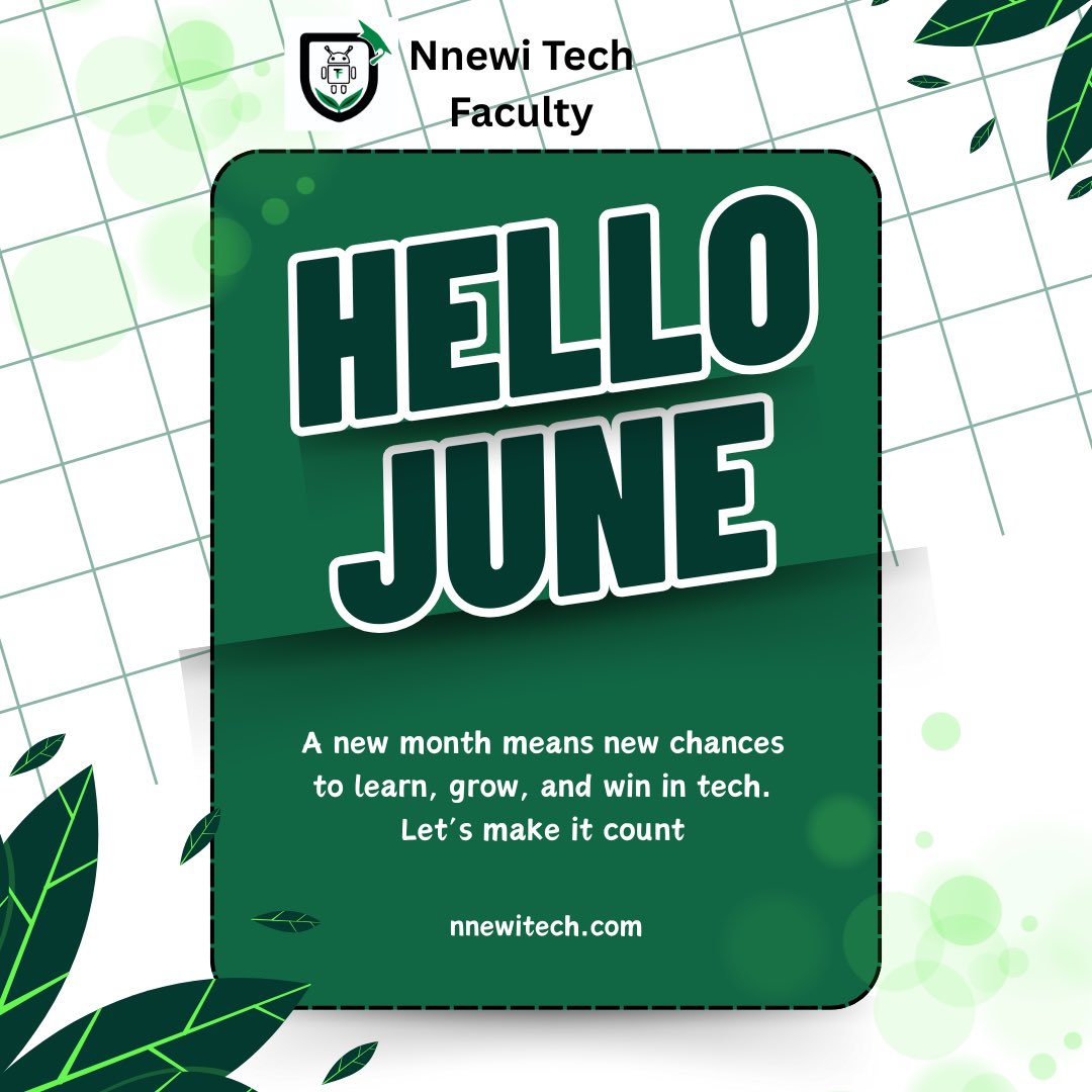 nnewitech's tweet image. Happy new month guys
30 days to learn, build &amp;amp; grow in tech!

At Nnewi Tech Faculty, the future is NOW.
✅ Web Dev
✅ Data Science
✅ Cybersecurity
✅ UI/UX
✅ Digital Mktg

📍3rd Floor, Nnewi Digital Village
📞 08068597140
#TechMoney #LearnTechToday #FutureInTech