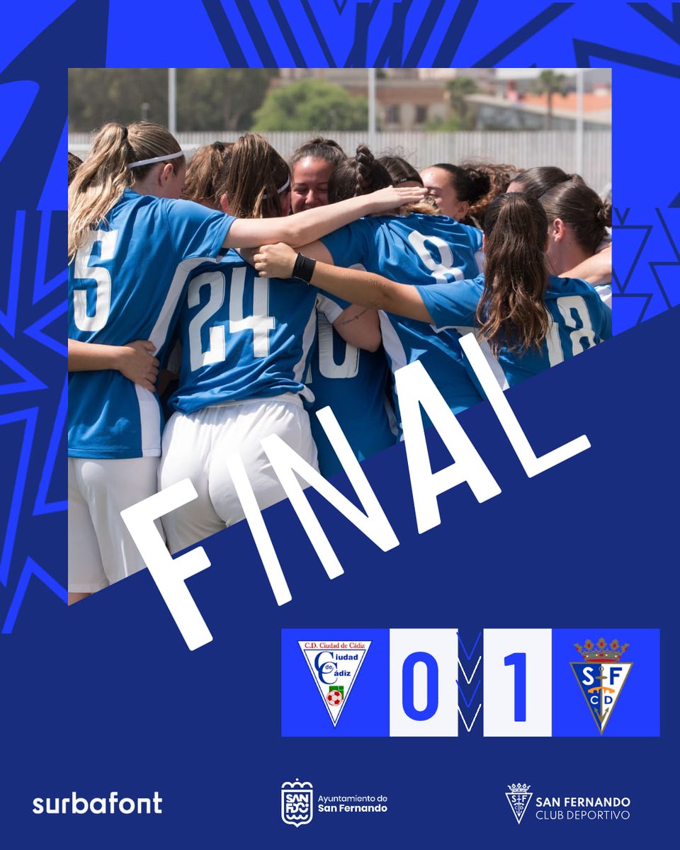 👑 ¡FINAAAAAAAAL! ¡SOMOS CAMPEONAS! ¡LO CONSEGUIMOOOOS! 

0️⃣ Ciudad de Cádiz 
1️⃣ #SFCDFemenino 

⚽ Nazaret