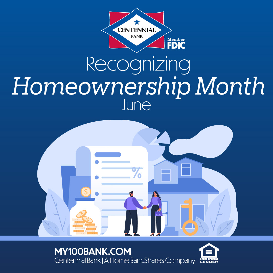 Centennial Bank (@my100bank) on Twitter photo June is all about the joy, pride, and possibilities that come with owning a home. Whether you're dreaming of your first home, planning an upgrade, or exploring refinancing options, we're here to help make your homeownership journey a reality.
my100bank.com/mortgage/ June is all about the joy, pride, and possibilities that come with owning a home. Whether you're dreaming of your first home, planning an upgrade, or exploring refinancing options, we're here to help make your homeownership journey a reality.
my100bank.com/mortgage/