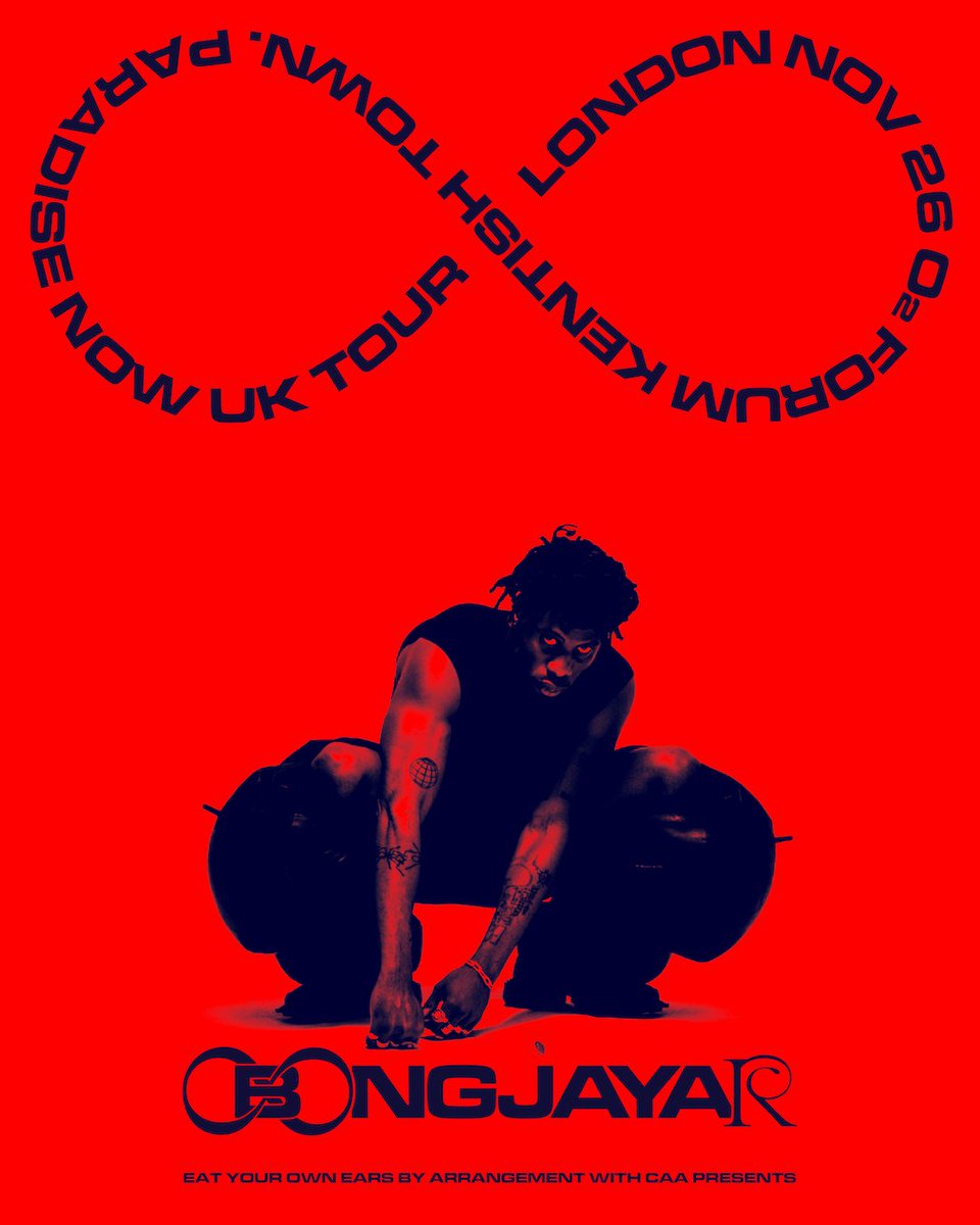 O2 Forum Kentish Town (@o2forumktown) on Twitter photo London! Are you ready for <a href="/obongjayar/">OBONGJAYAR, DEVIL SLAYER</a>?
He'll be bringing his 'Paradise Now' tour here on Wed 26 Nov. ๐
Get tickets ๐๏ธ amg-venues.com/czeg50W0Jj6 #Obongjayar London! Are you ready for <a href="/obongjayar/">OBONGJAYAR, DEVIL SLAYER</a>?
He'll be bringing his 'Paradise Now' tour here on Wed 26 Nov. ๐
Get tickets ๐๏ธ amg-venues.com/czeg50W0Jj6 #Obongjayar