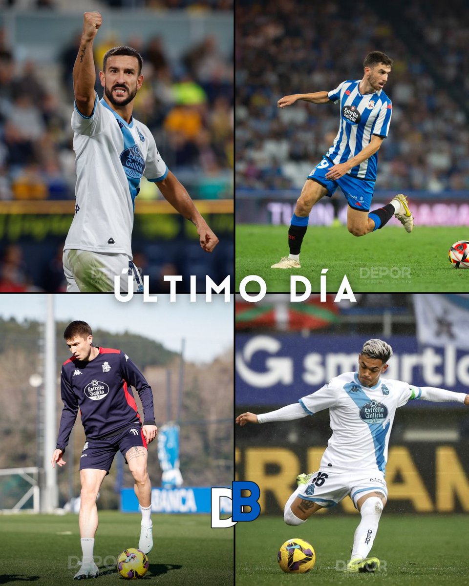 🔚 𝐏𝐚𝐛𝐥𝐨 𝐌𝐚𝐫𝐭𝐢́𝐧𝐞𝐳, 𝐉𝐚𝐢𝐦𝐞, 𝐓𝐨𝐬𝐢𝐜 y 𝐆𝐚𝐮𝐭𝐨 vivirán su último día con el Dépor. 

Los centrales son salidas ya confirmadas.

El lateral serbio y el extremo argentino finalizarán su etapa aquí tras terminar sus cesiones. 

📰 <a href="/torredemarathon/">Torre de Marathón</a>