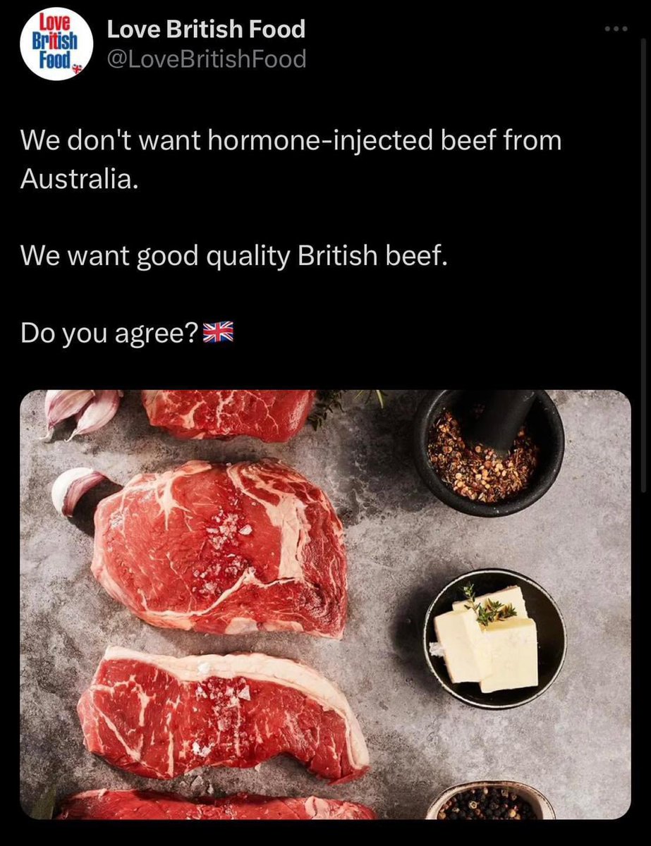 The public want more good quality British beef, not cheaper low quality imports 🇬🇧 🥩