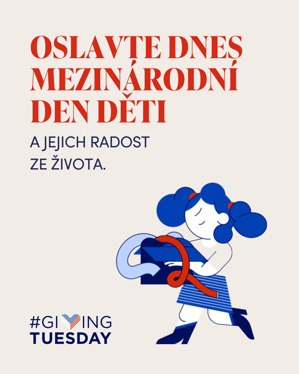 🎈👧🏻 Oslavte s námi Mezinárodní den dětí a darujte radost i těm, kteří ji tolik potřebují

Každé dítě si zaslouží bezpečné a šťastné dětství. Ne všechny ale mají stejné podmínky. Zapojte se a pomozte změnit jejich svět k lepšímu: 

givingtuesday.cz/giving-tuesday…