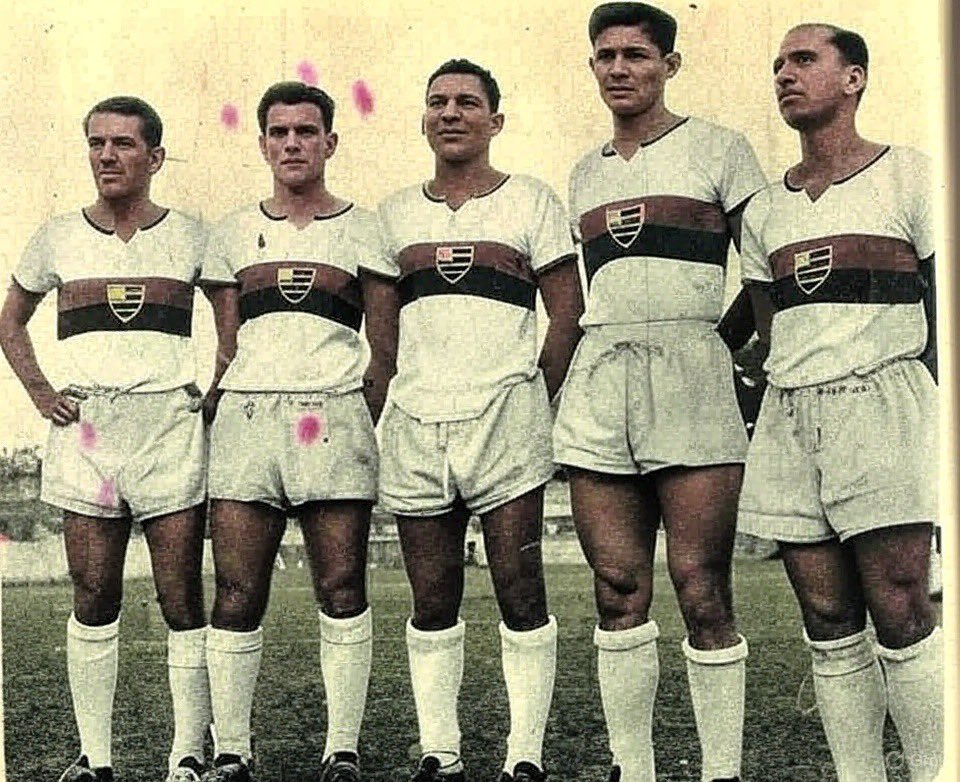 Flamengo, 1953! Joel, Evaristo, Indio, Benítez e Esquerdinha!