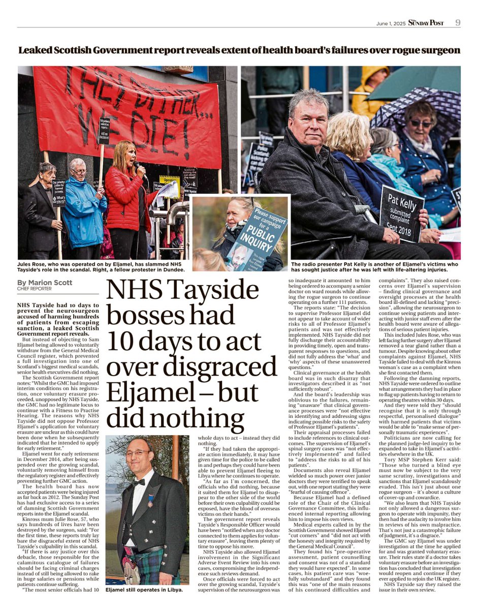 🔥Do move along, nothing to see here… once #Eljamel’s fled we can pretend nothing happened thought  <a href="/NHSTayside/">NHS Tayside</a>. 

Instead they sat on their hands and allowed Eljamel to flee! 
They now have double blood 🩸on their hands. 🧵 👇

#EljamelInquiry
#UKWideEljamelScandal